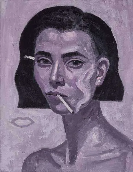 Yvette Coppersmith, Rose Burn Self Portrait.